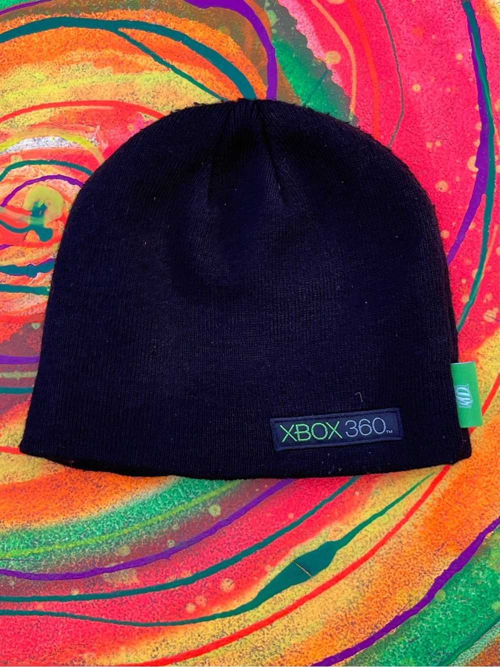 Xbox 360 Black Beanie Hat gamer 90s vintage streetwear mountain dew promo